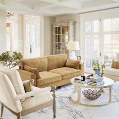 80.71'' Upholstered Square Arm Standard 3 Seater Sofa