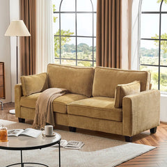 80.71'' Upholstered Square Arm Standard 3 Seater Sofa