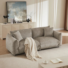Anarii 85" W Oversized Loveseat Sofa Cloud Couch Curved Sofa Modern Sofa Living Room Couch Comfy Couch Deep Sofa