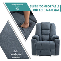 Power Lift Chair Electric Recliner Sofa for Elderly Heavy Duty and Soft Fabric Sleep Lift Chair with 2 Remotes, Usb Ports, Cup Holders & Side Pockets for Living Room