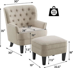 1 Set Mid Century Modern Armchair for Living Comfy Seat,Tub Sofa for Bedroom Reading Room
