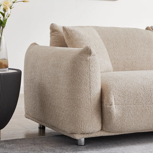 Anarii 85" W Oversized Loveseat Sofa Cloud Couch Curved Sofa Modern Sofa Living Room Couch Comfy Couch Deep Sofa
