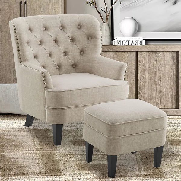 1 Set Mid Century Modern Armchair for Living Comfy Seat,Tub Sofa for Bedroom Reading Room