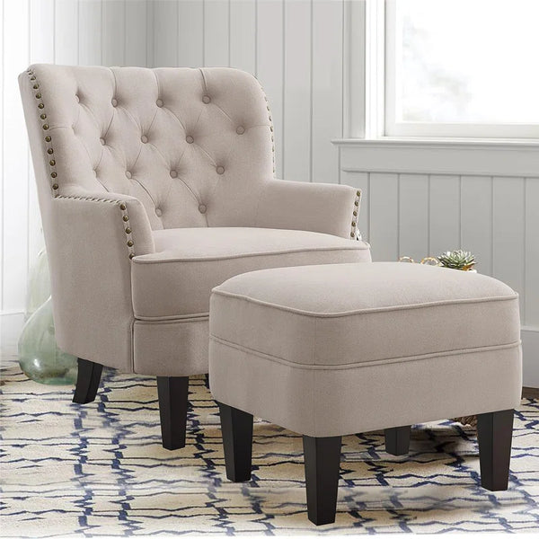 1 Set Mid Century Modern Armchair for Living Comfy Seat,Tub Sofa for Bedroom Reading Room
