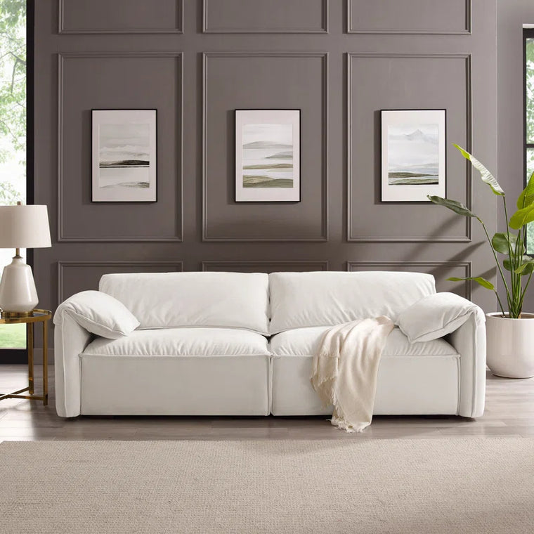 Louai 95'' Chenille Upholstered Sofa