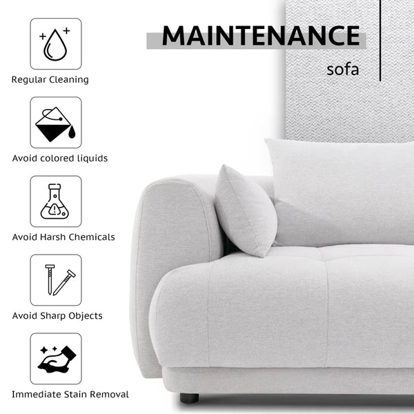 144" Modular Cloud Sectional Sofa with Ottoman – Oversized Plush L-Shaped Couch, Reversible Chaise & Adjustable Layout, Perfect for Living Room or Home Theatre