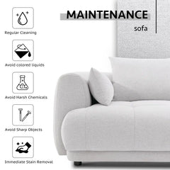 144" Modular Cloud Sectional Sofa with Ottoman – Oversized Plush L-Shaped Couch, Reversible Chaise & Adjustable Layout, Perfect for Living Room or Home Theatre