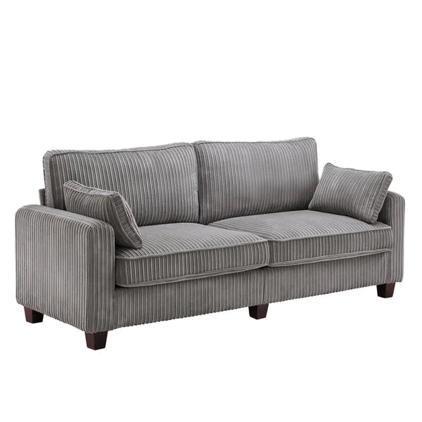 80.71'' Upholstered Square Arm Standard 3 Seater Sofa
