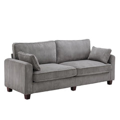 80.71'' Upholstered Square Arm Standard 3 Seater Sofa