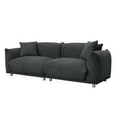 Anarii 85" W Oversized Loveseat Sofa Cloud Couch Curved Sofa Modern Sofa Living Room Couch Comfy Couch Deep Sofa