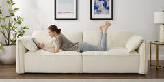 Louai 95'' Chenille Upholstered Sofa