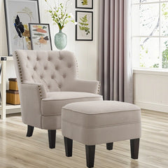 1 Set Mid Century Modern Armchair for Living Comfy Seat,Tub Sofa for Bedroom Reading Room