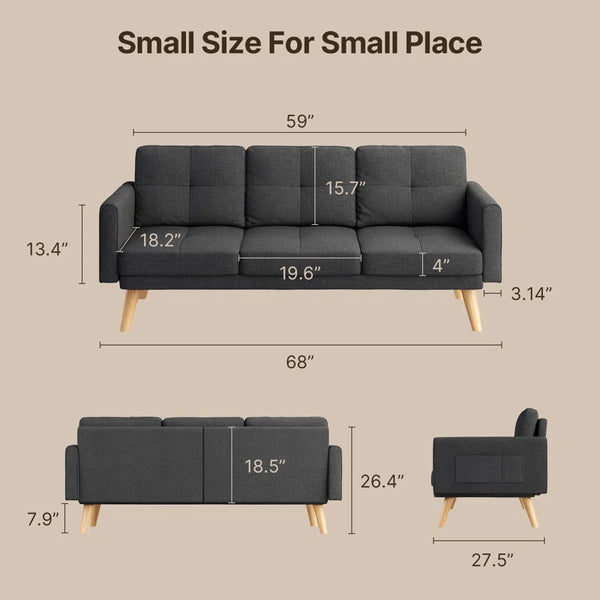 Kaizlyn Linen Sofa