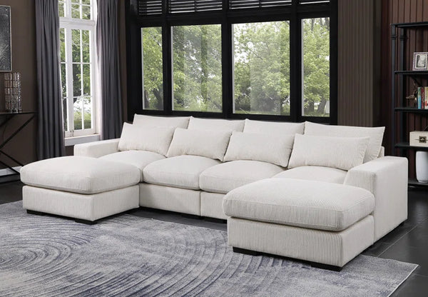 Nyerere 123.24" Upholstered Sofa