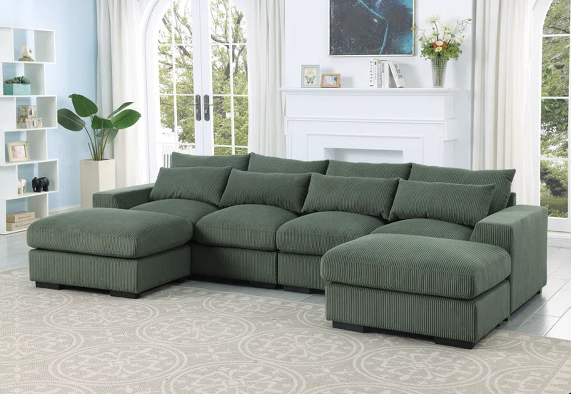Nyerere 123.24" Upholstered Sofa
