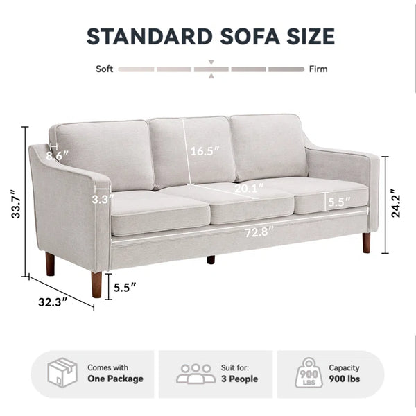 Azriah 80.31'' Upholstered Sofa