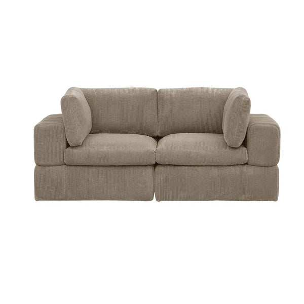 Aronas 79'' Corduroy Loveseat